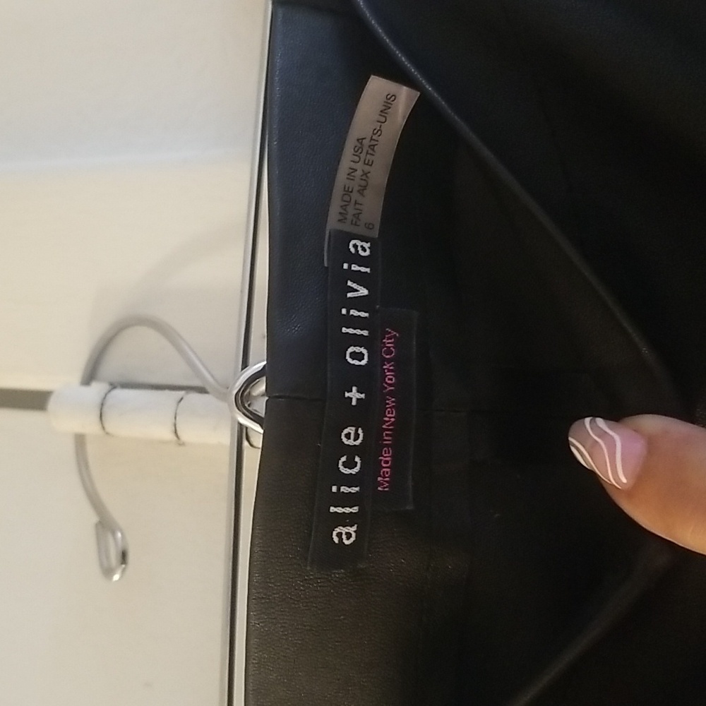 Alice + Olivia Leather Pants